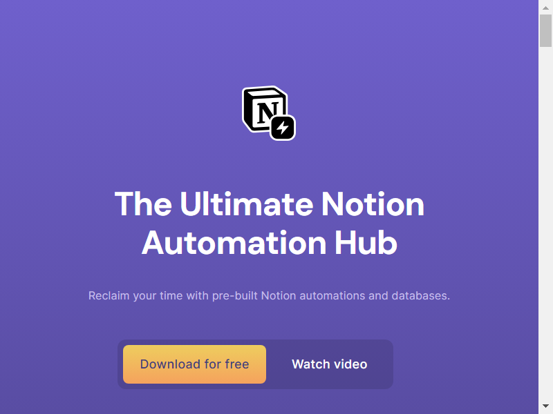 The Notion Automation Hub